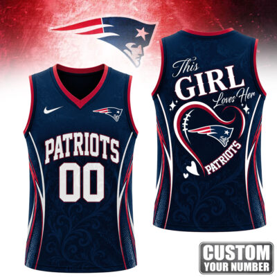 New England Patriots | Premium NFL Womens Game Day Love Tank Top Jersey - S