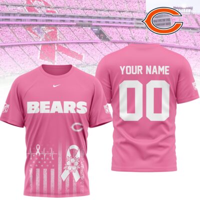 Chicago Bears | Premium NFL Breast Cancer Awareness 3D Shirt NTH1