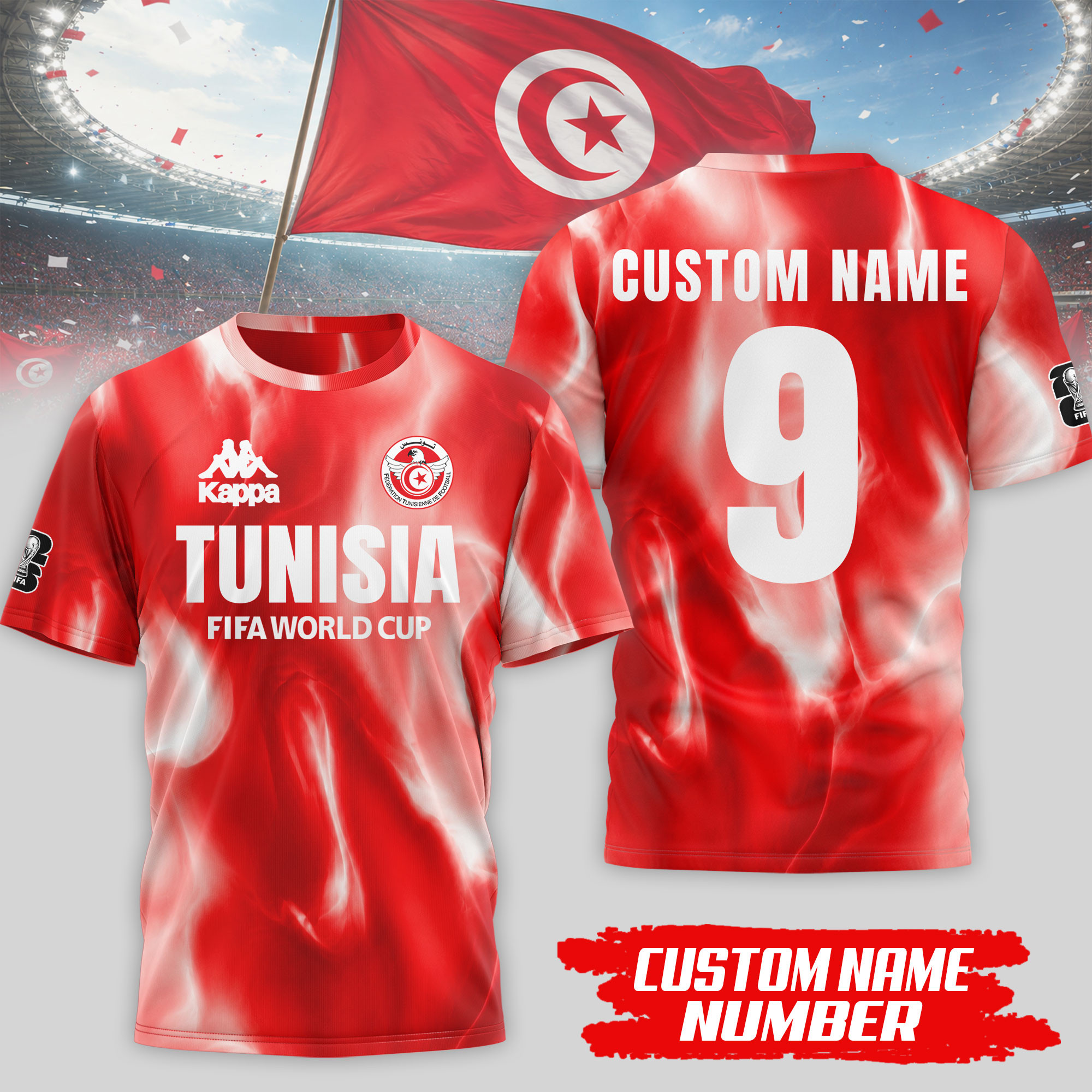 Tunisia | Premium WC26 Tournament Edition 3D Shirt NTH1