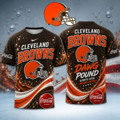 Cleveland Browns | Premium NFL Coca Cola Summer 3D Shirt
