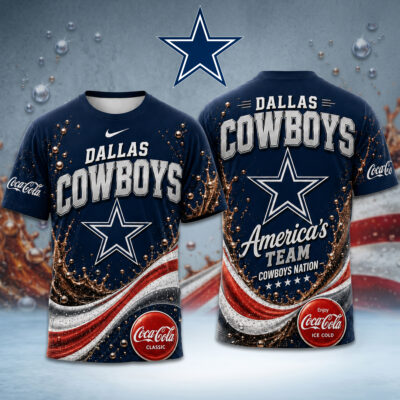Dallas Cowboys | Premium NFL Coca Cola Summer 3D Shirt