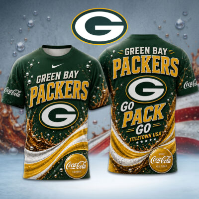 Green Bay Packers | Premium NFL Coca Cola Summer 3D Shirt