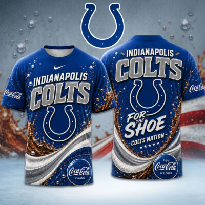 Indianapolis Colts | Premium NFL Coca Cola Summer 3D Shirt - L