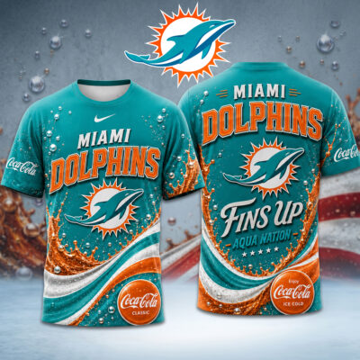 Miami Dolphins | Premium NFL Coca Cola Summer 3D Shirt