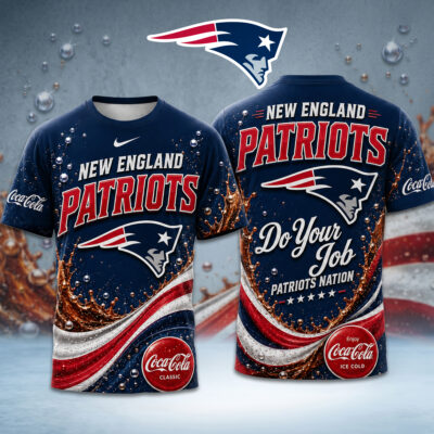 New England Patriots | Premium NFL Coca Cola Summer 3D Shirt