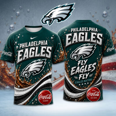 Philadelphia Eagles | Premium NFL Coca Cola Summer 3D Shirt