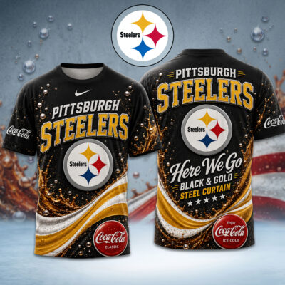 Pittsburgh Steelers | Premium NFL Coca Cola Summer 3D Shirt