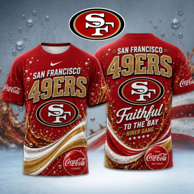 San Francisco 49ers | Premium NFL Coca Cola Summer 3D Shirt