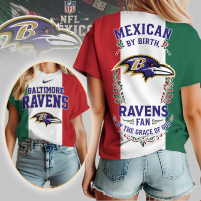 Baltimore Ravens | Premium NFL Mexican By Birth Women Shirt