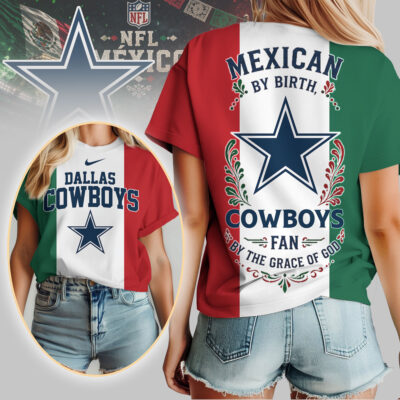 Dallas Cowboys | Premium NFL Mexican By Birth Women Shirt