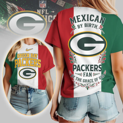 Green Bay Packers | Premium NFL Mexican By Birth Women Shirt