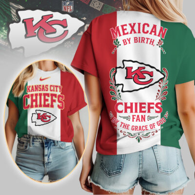 Kansas City Chiefs | Premium NFL Mexican By Birth Women Shirt