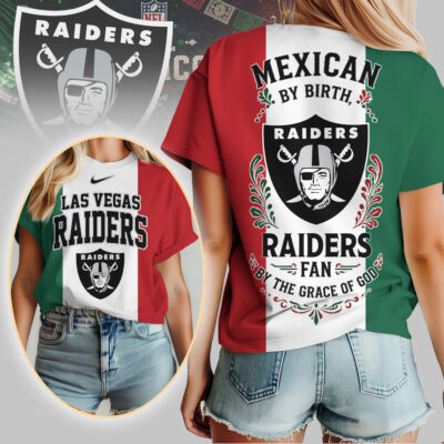 Las Vegas Raiders | Premium NFL Mexican By Birth Women Shirt