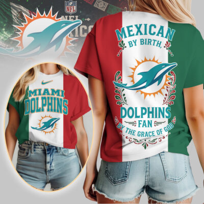 Miami Dolphins | Premium NFL Mexican By Birth Women Shirt