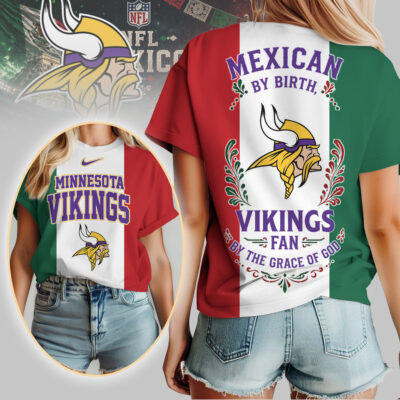 Minnesota Vikings | Premium NFL Mexican By Birth Women Shirt
