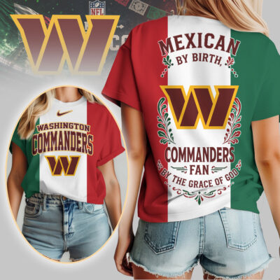 Washington Commanders | Premium NFL Mexican By Birth Women Shirt