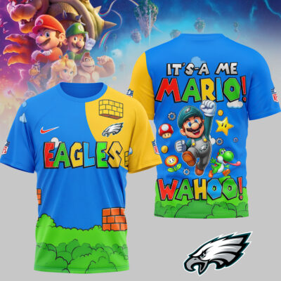 Philadelphia Eagles | Premium NFL Its a Me Mario 3D Shirt