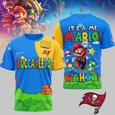 Tampa Bay Buccaneers | Premium NFL Its a Me Mario 3D Shirt - M