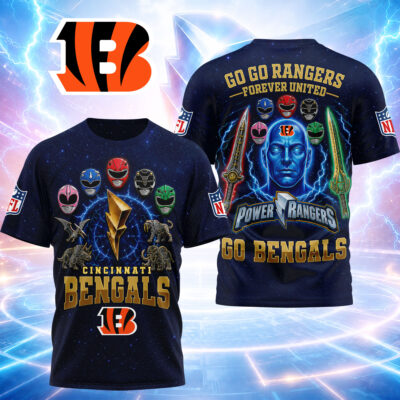 Cincinnati Bengals | Premium NFL Go Go Rangers 3D Shirt