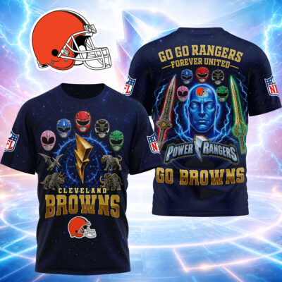 Cleveland Browns | Premium NFL Go Go Rangers 3D Shirt