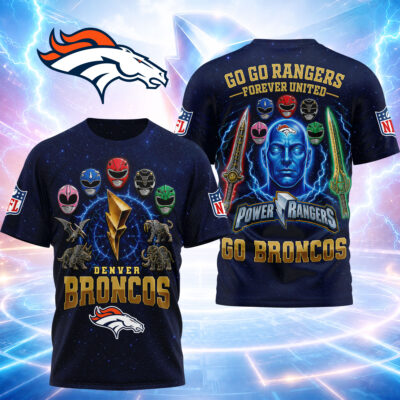 Denver Broncos | Premium NFL Go Go Rangers 3D Shirt