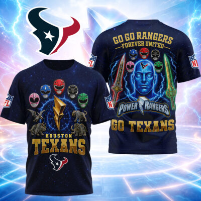 Houston Texans | Premium NFL Go Go Rangers 3D Shirt