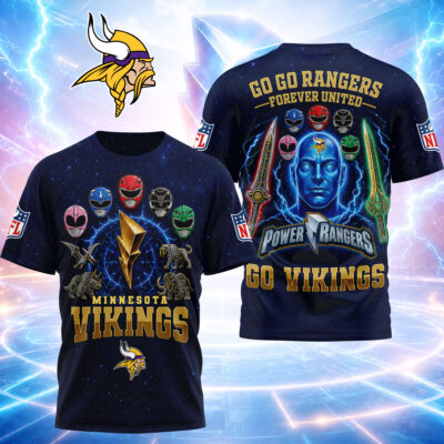 Minnesota Vikings | Premium NFL Go Go Rangers 3D Shirt