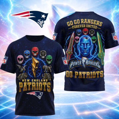 New England Patriots | Premium NFL Go Go Rangers 3D Shirt