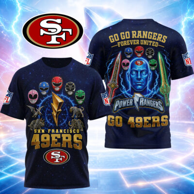 San Francisco 49ers | Premium NFL Go Go Rangers 3D Shirt