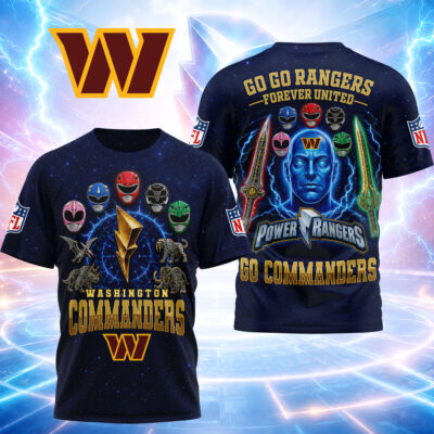 Washington Commanders | Premium NFL Go Go Rangers 3D Shirt