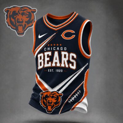 Chicago Bears | Premium NFL Game Day V-neck Tank Top Jersey