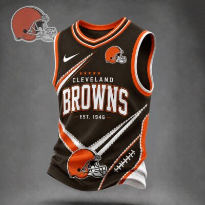 Cleveland Browns | Premium NFL Game Day V-neck Tank Top Jersey