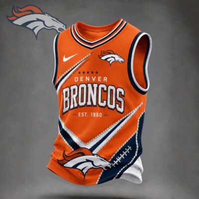 Denver Broncos | Premium NFL Game Day V-neck Tank Top Jersey