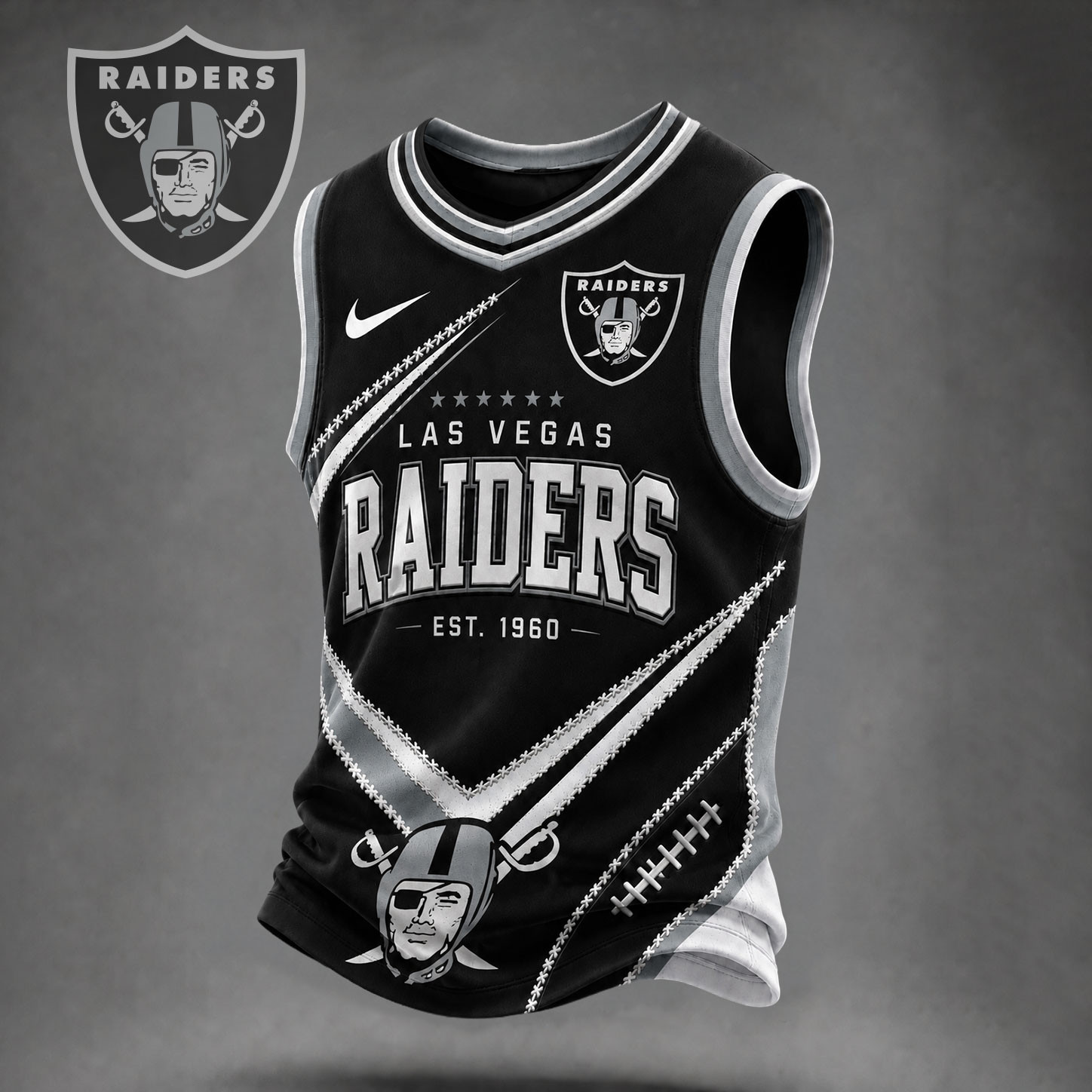 Las Vegas Raiders | Premium NFL Game Day V-neck Tank Top Jersey