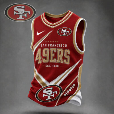 San Francisco 49ers | Premium NFL Game Day V-neck Tank Top Jersey