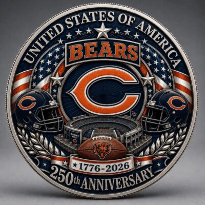 Chicago Bears | Premium NFL 250 Years Of Freedom Commemorative Coin