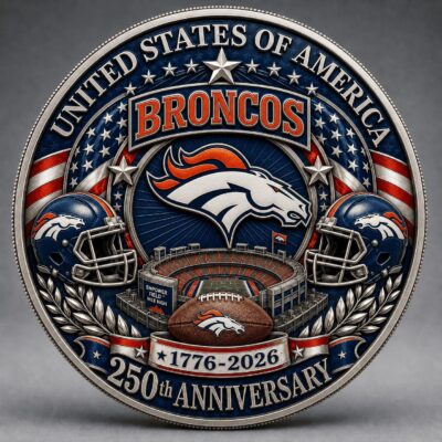 Denver Broncos | Premium NFL 250 Years Of Freedom Commemorative Coin