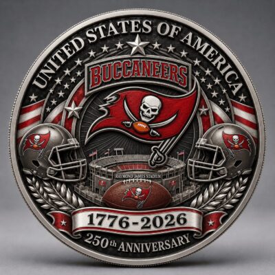 Tampa Bay Buccaneers | Premium NFL 250 Years Of Freedom Commemorative Coin