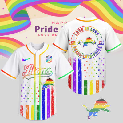 Detroit Lions | Premium NFL Pride Love Limited Edition Jersey NTH1