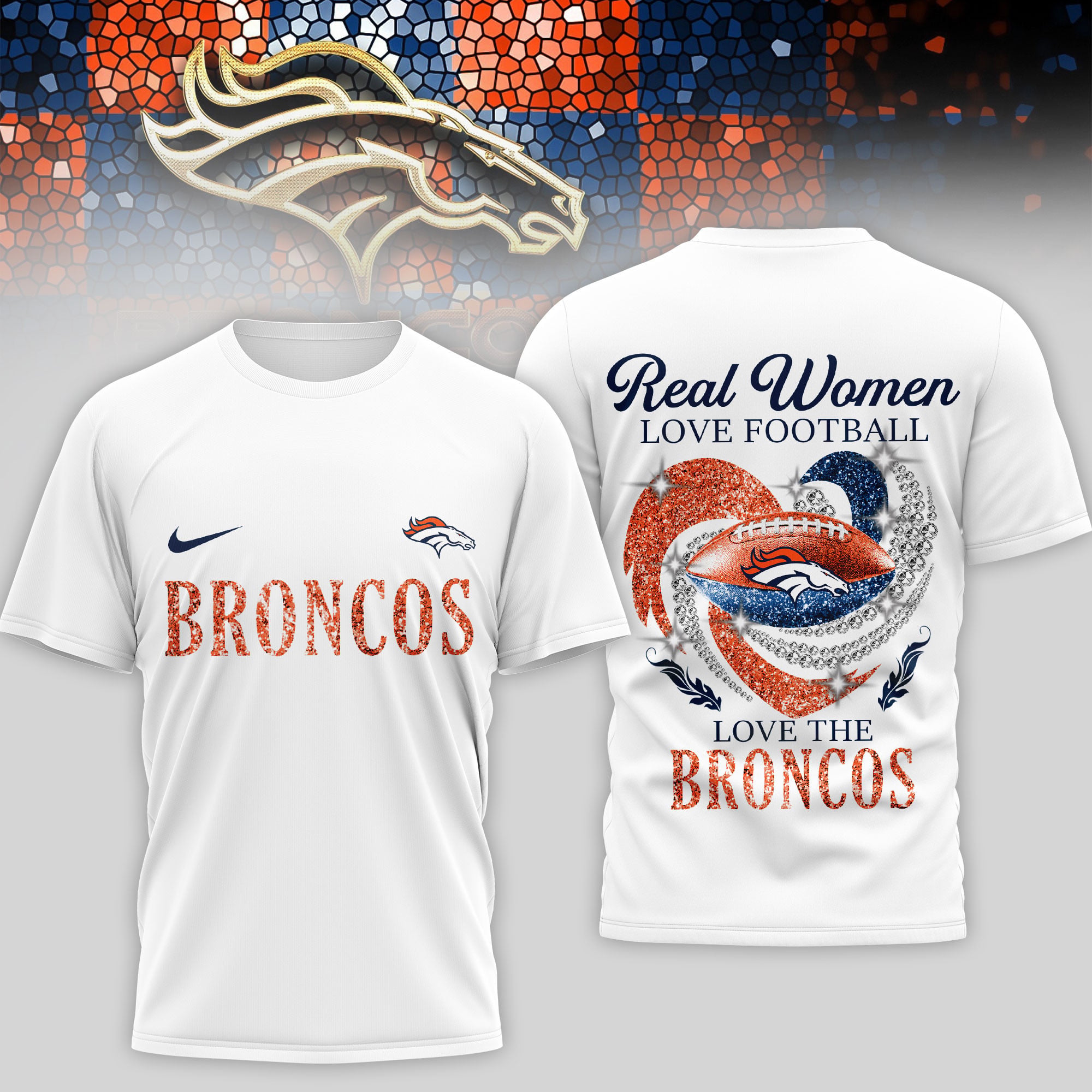 Denver Broncos | Premium NFL Stadium Graphic 3D Shirt NTH1