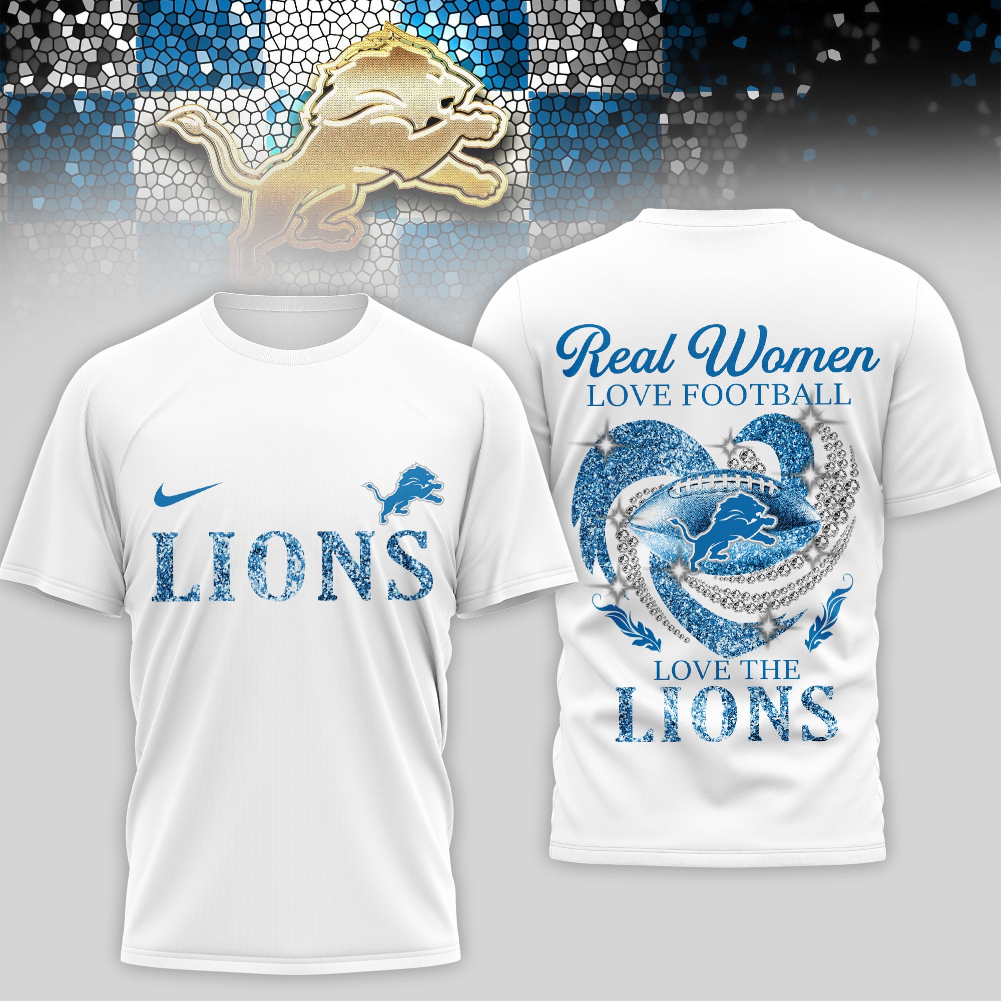 Detroit Lions | Premium NFL Stadium Graphic 3D Shirt NTH1