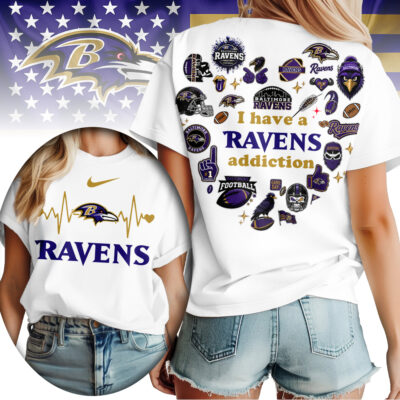 Baltimore Ravens | Premium NFL Heartbeat Fan Spirit 3D Shirt