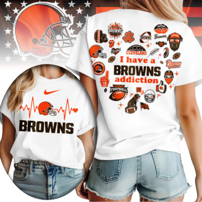 Cleveland Browns | Premium NFL Heartbeat Fan Spirit 3D Shirt