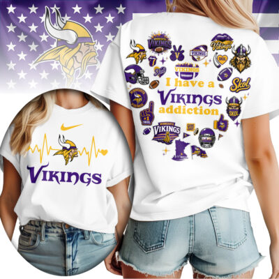 Minnesota Vikings | Premium NFL Heartbeat Fan Spirit 3D Shirt