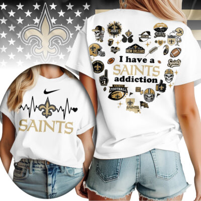 New Orleans Saints | Premium NFL Heartbeat Fan Spirit 3D Shirt