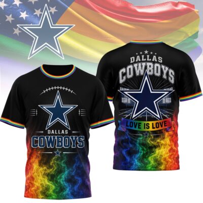 Dallas Cowboys | Premium NFL Love Is Love 3D Shirt NTH1