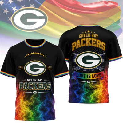 Green Bay Packers | Premium NFL Love Is Love 3D Shirt NTH1
