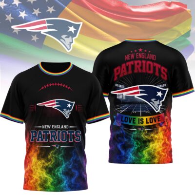 New England Patriots | Premium NFL Love Is Love 3D Shirt NTH1 - L