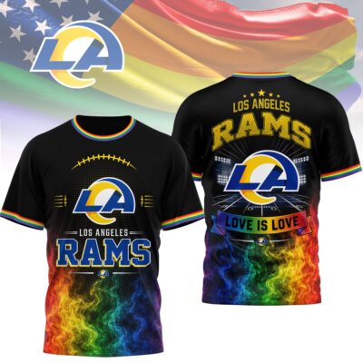 Los Angeles Rams | Premium NFL Love Is Love 3D Shirt NTH1