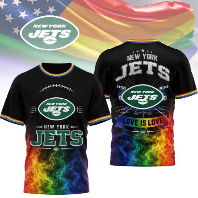 New York Jets | Premium NFL Love Is Love 3D Shirt NTH1
